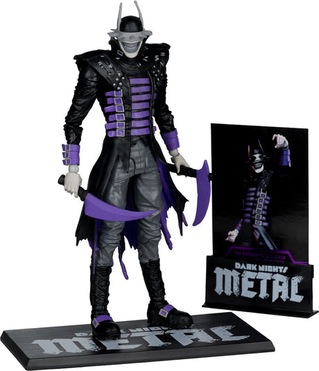 Mcfarlane dc multiverse actionfigur batmanden der griner (sv med accent) (guld etiket) 18 cm