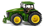 Siku 3290, John Deere 8R 370, 1:32, metal plast, grøn, inkl. kontravægt, hætten kan åbnes
