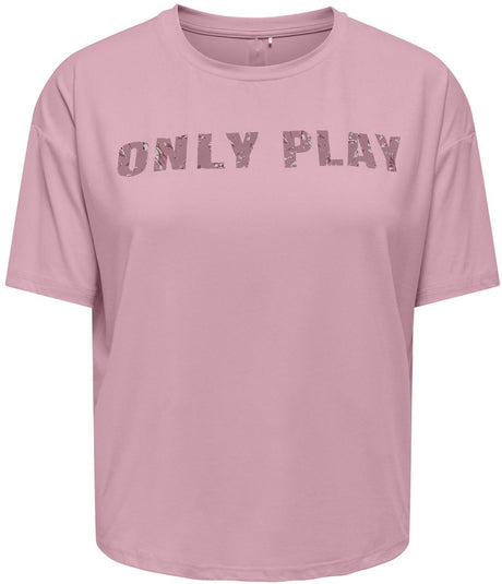 Kun spil - onpfont på ss løs t-shirt dame sportstrøje