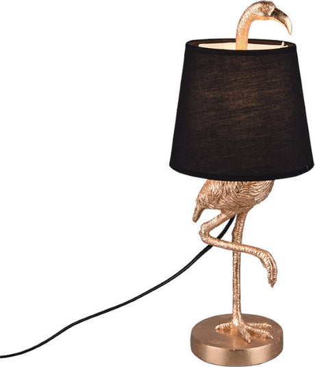 Rl lev dit lys virkelighed lola - bordlampe - guld - ekskl. 1x e14 3,5 w - ledningskontakt