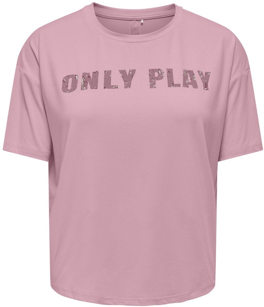 Kun spil - onpfont på ss løs t-shirt dame sportstrøje