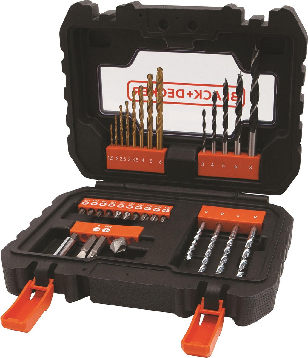 Black+decker 31-delt skrueboresæt - a7233-xj