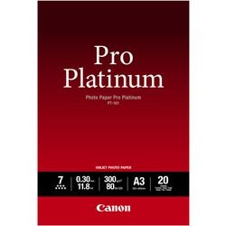 Fotopapir canon pt-101 pro platinum a3 hvid 20 ark