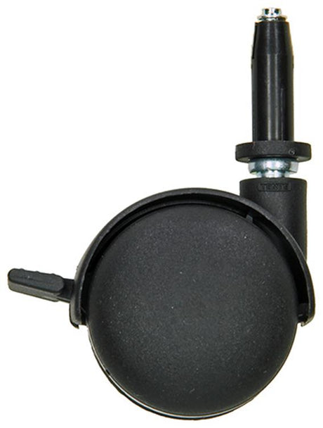 Mack by tente 1058958 - zwenkwiel met enkele wielrem vork pp, met klemhuls 50 mm | 5 stuks