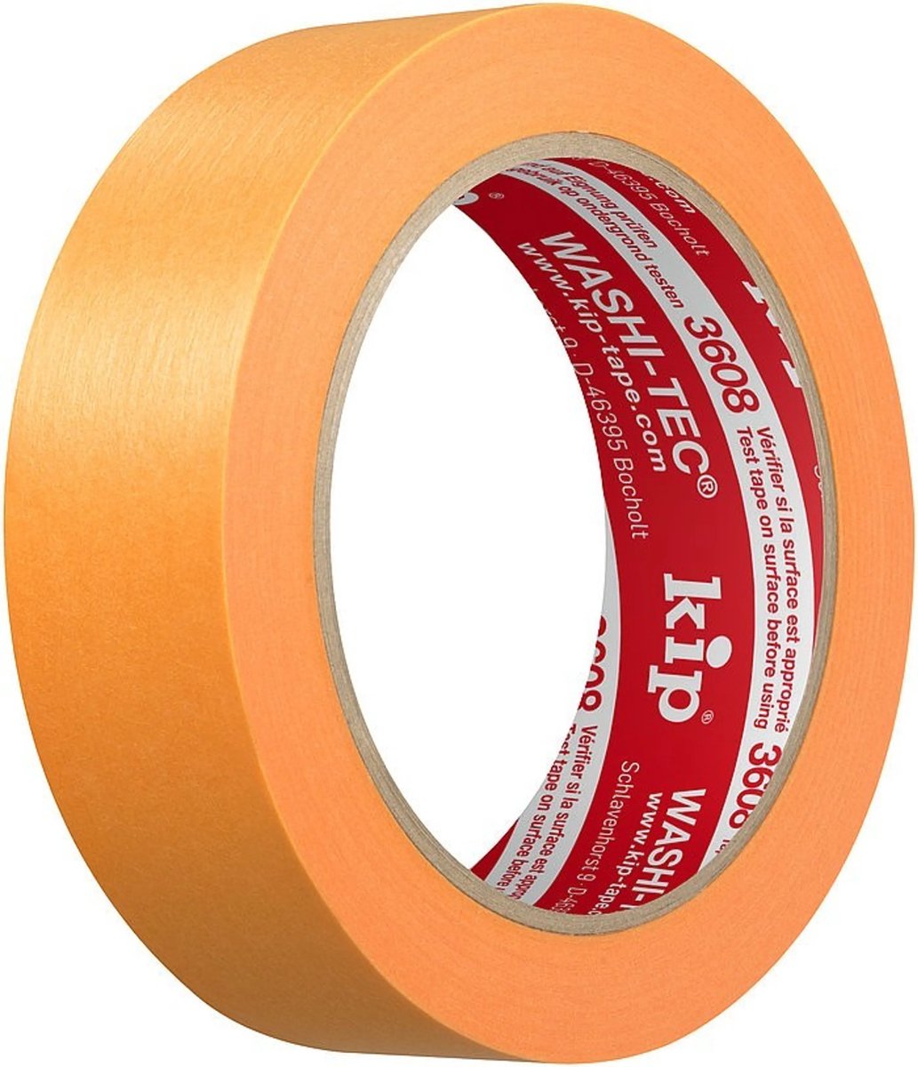 Kip 3608 washi tape orange 30mm - pr. rulle