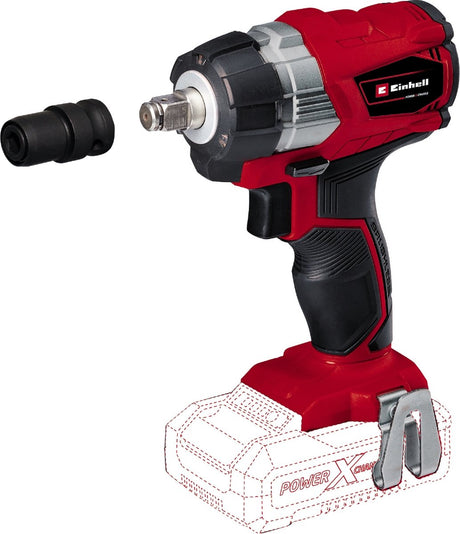 Einhell professionel ledningsfri slagdriver te-cw 18 li bl solo - power x-change - 18 v li-ion - 215 nm - LED lys - bitadapter til skruer - ekskl. batteri og oplader