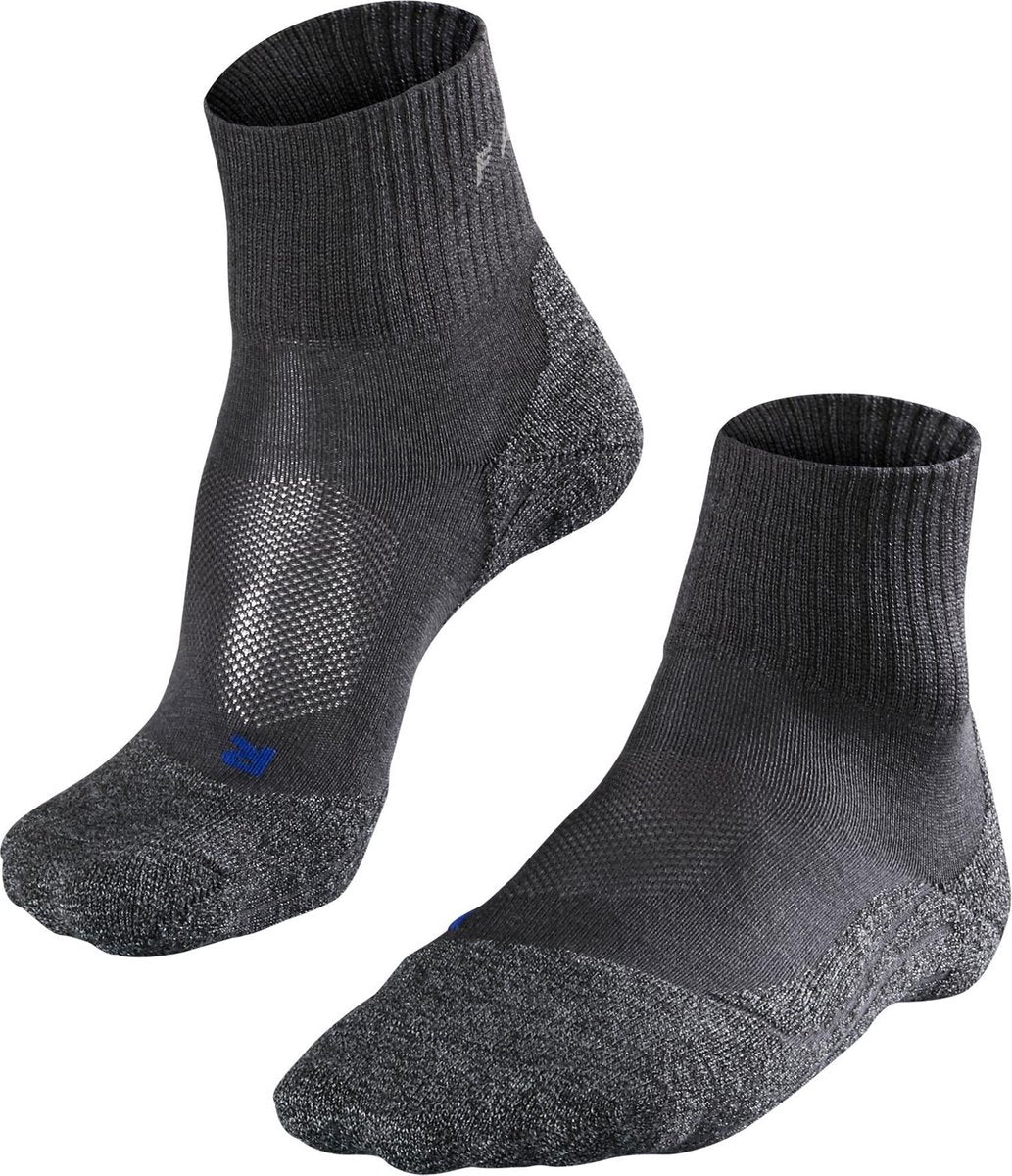Falke tk2 cool short anti-blister tyk lyocell funktionelt materiale gåstrømper dame grå - str. 35-36