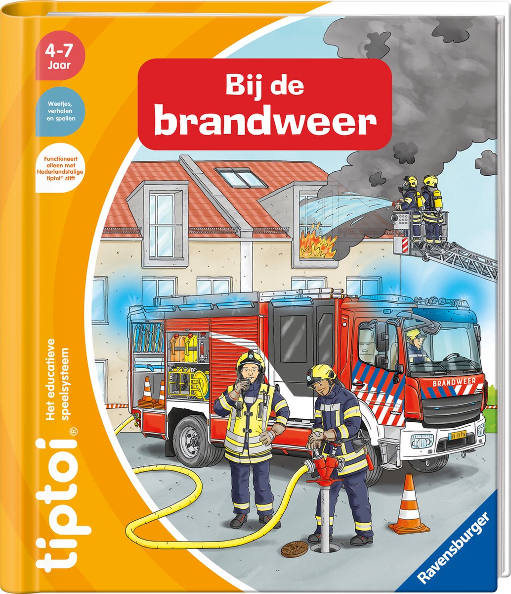 Ravensburger tiptoi - bog - hos brandvæsenet - læringssystem