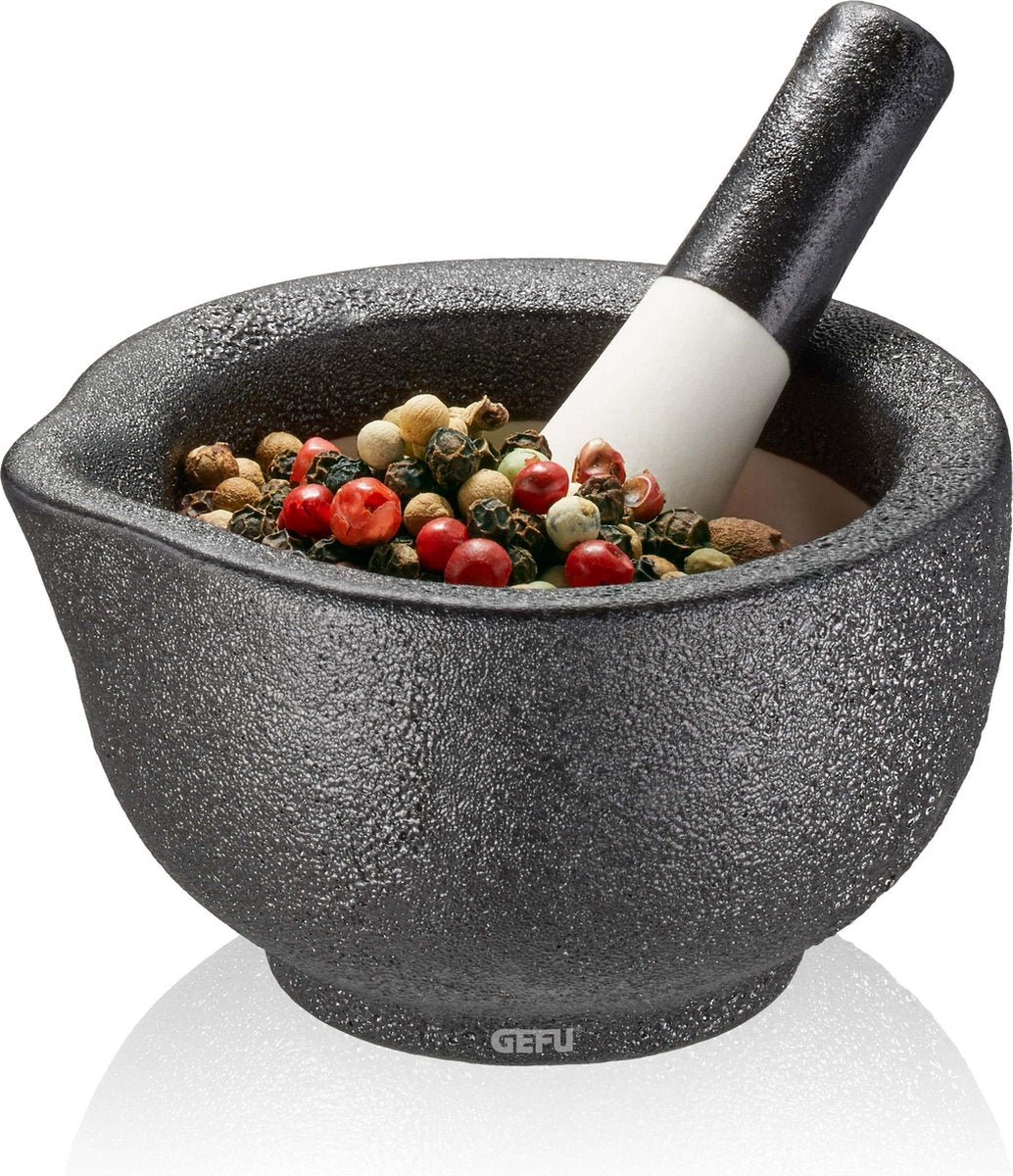 Gefu grinomørtel med støder – ø 7,7 cm – porcelæn