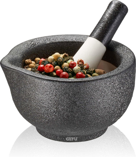 Gefu grinomørtel med støder – ø 7,7 cm – porcelæn