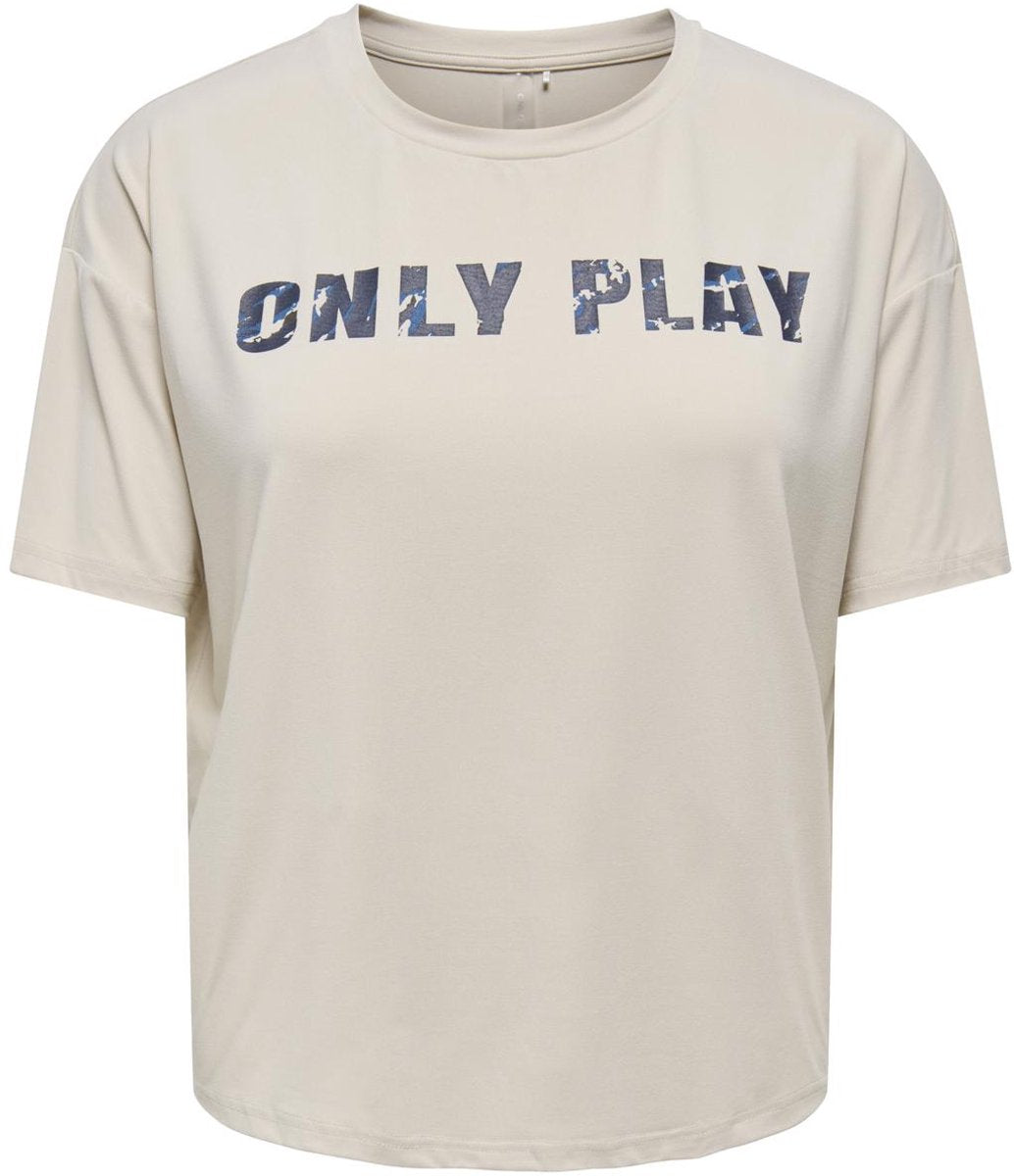 Kun spil - onpfont på ss løs t-shirt dame sportstrøje