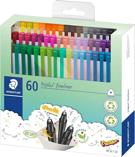Staedtler triplus fineliner - promo-etui 60 stk (45 + 15 gratis)