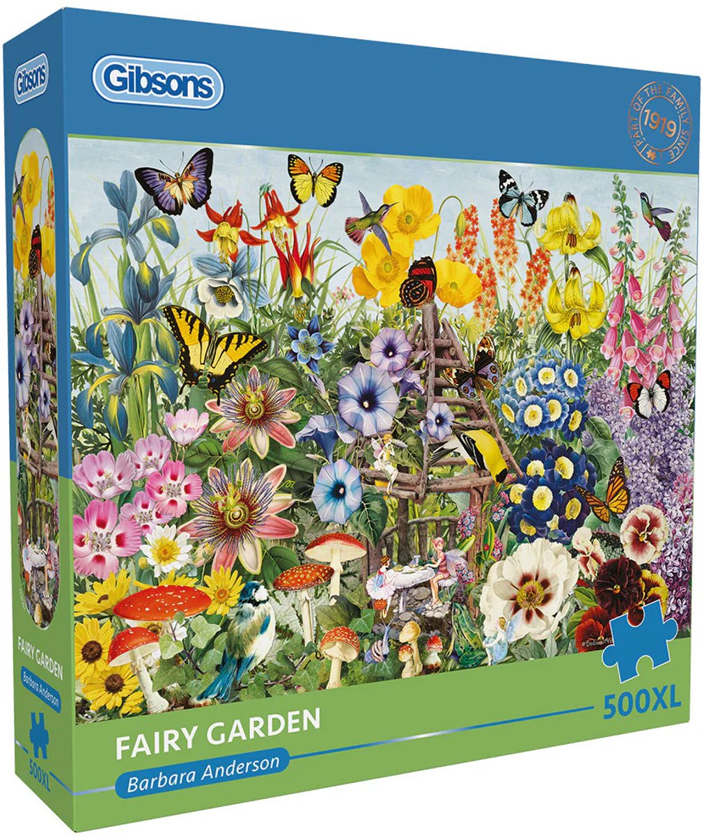 Gibsons - fairy garden (af Barbara anderson) - 500xl brikker 68×49cm (b×h) - puslespil til voksne