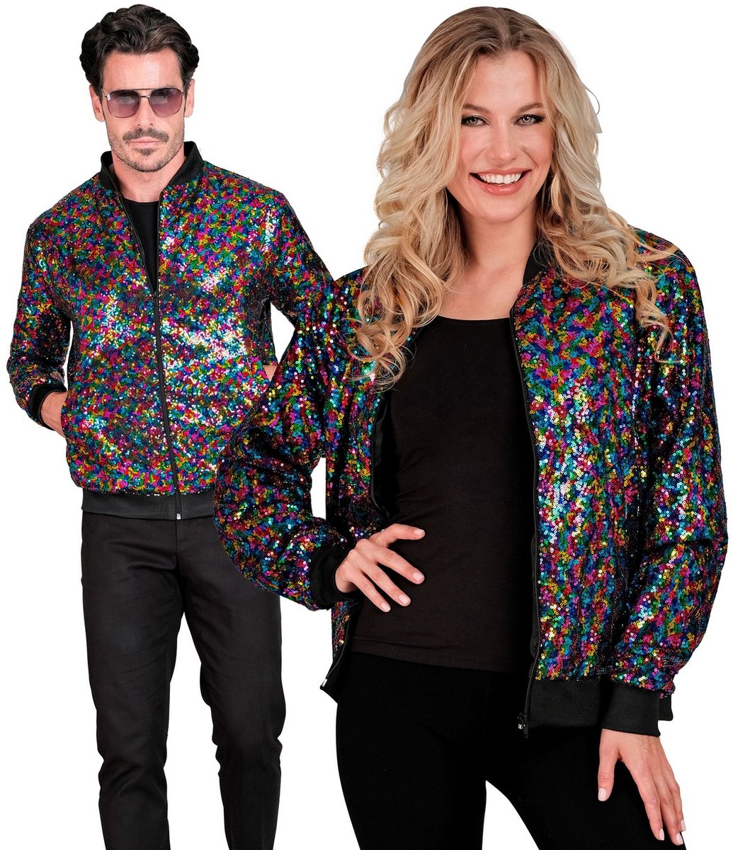 Widmann glade konfetti bomber jakke pailletter