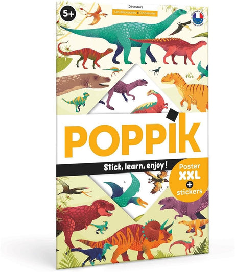 Poppik dinosaurer klistermærke plakat 68x100cm