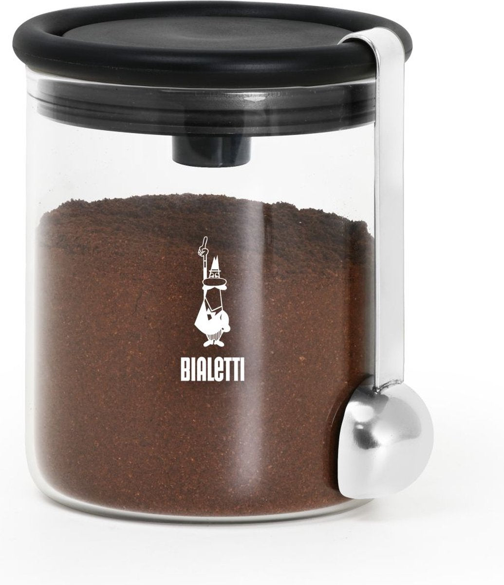 Bialetti kaffebeholder rund glas