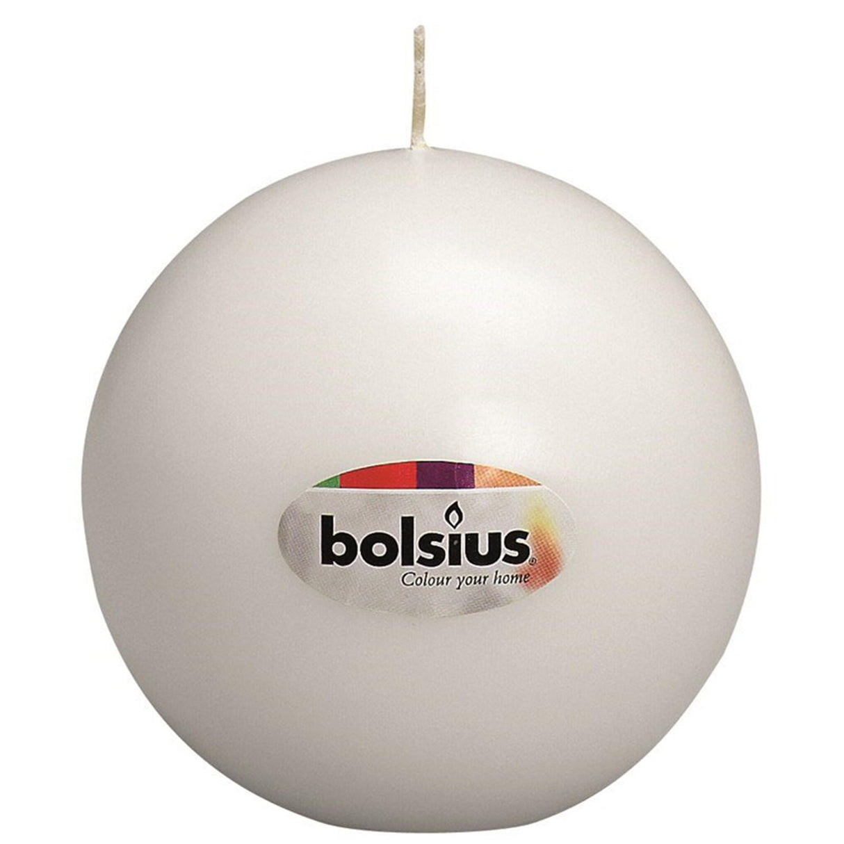 Bolsius kuglelys 70mm hvid
