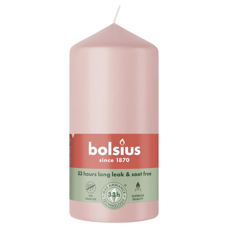 Bolsius søjlelys 120 58 misty pink