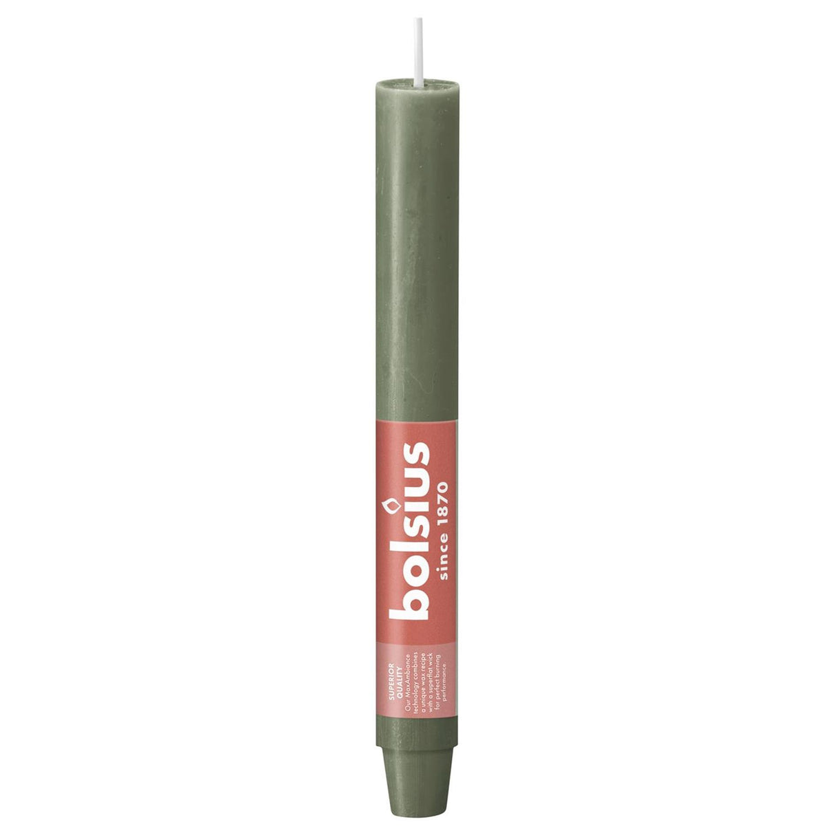 Bolsius bordlys xl 230 30 rustik frisk oliven