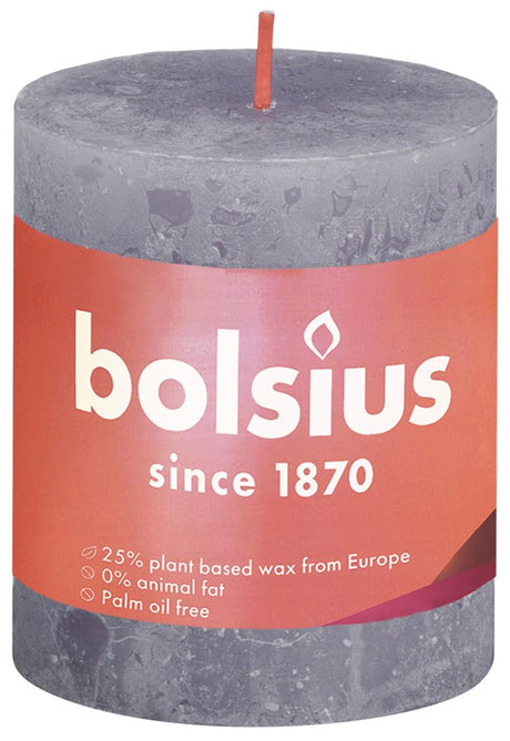 Bolsius rustik søjle lys shine kollektion 80 68 frostet lavendel-frossen lavendel
