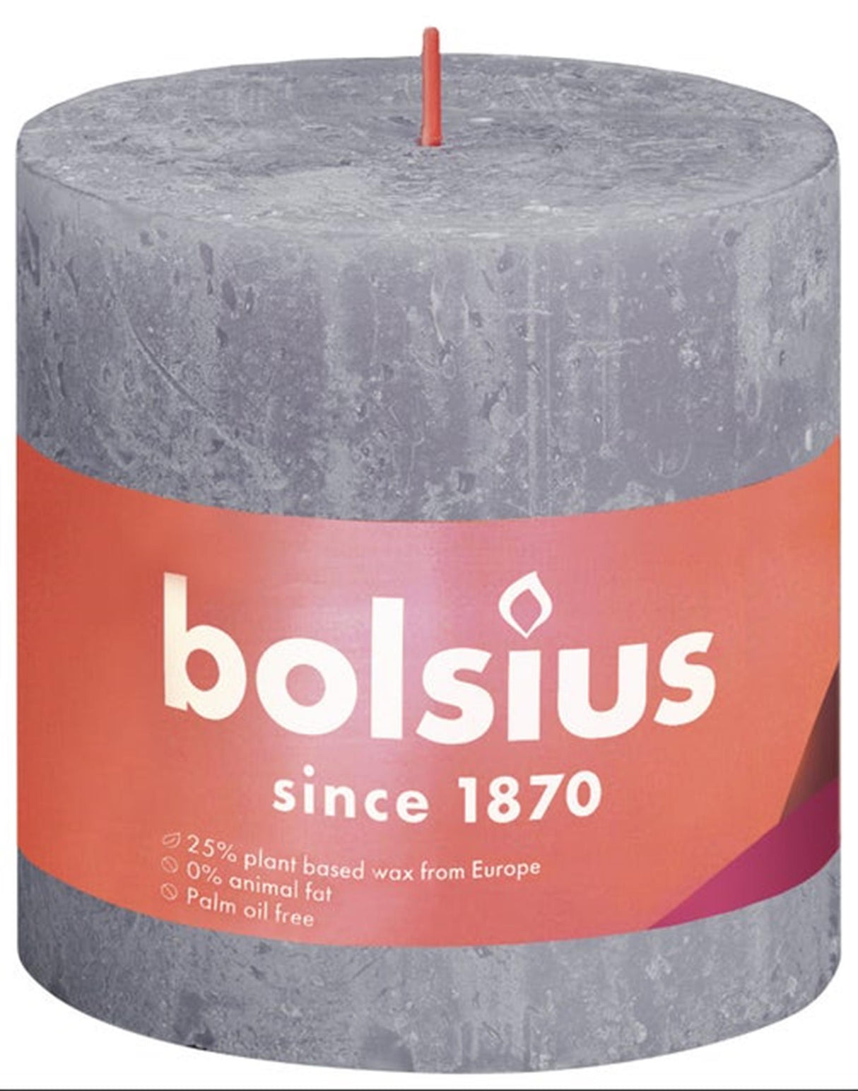Bolsius rustik søjlelys 100 100 lilla
