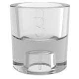 Bolsius lysestage i glas 2-i-1 fyrfadsstage eller lysestage
