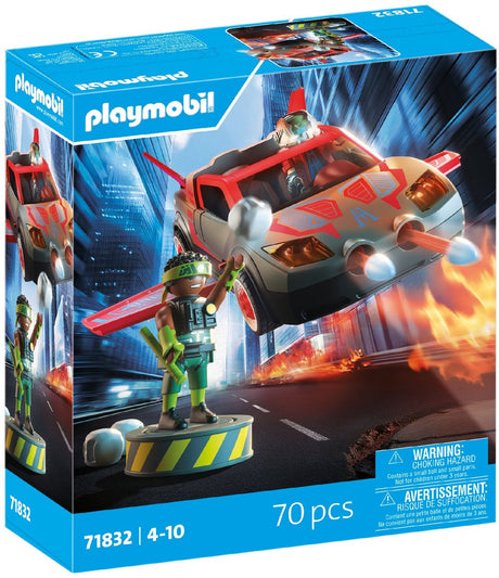 Playmobil | helte | multifunktionelt heltekøretøj | legetøj fra 4 år | gave til børn | alsidigt actionkøretøj | med skydefunktion spille figur | 71832