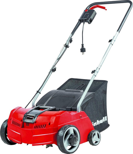 Einhell elektrisk opskærerlufter GC-SA 1231 1 - 1200 W - til græsplæner op til 300 m² - op til 9 mm arbejdsdybde - 16 knive - 45 beluftningsklo - 28 l opsamlingsboks
