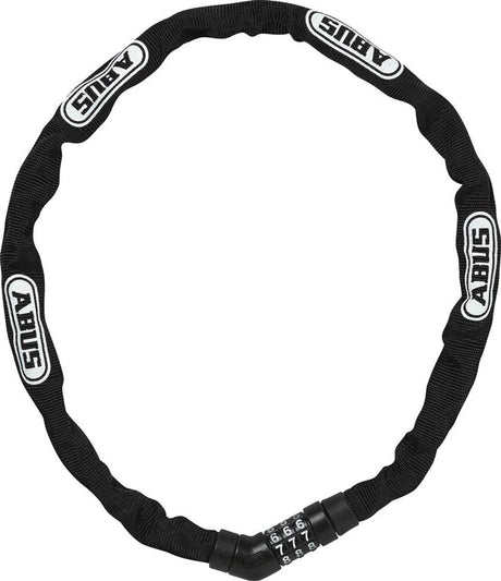 Abus 4804C 75 Black Bicycle Chain Lock, 4 mm, 75 cm, figurlås