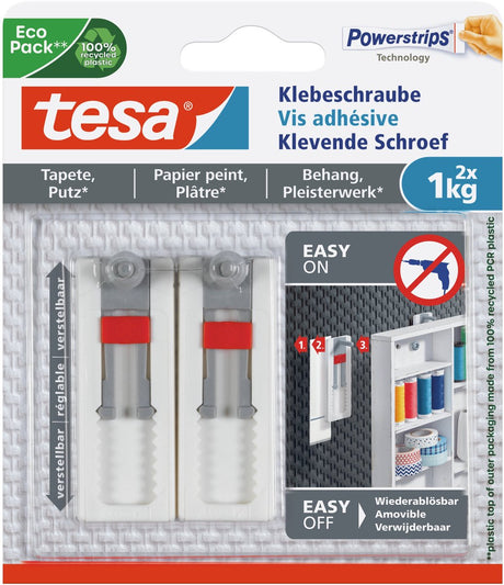 Tesa 1051202 - juster. klæbende skruefølsomme overflader 1kg | 6 stk