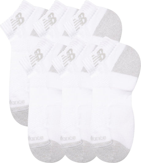 New balance aktive lavskårne strømper 6-pak unisex sportsstrømper - hvide