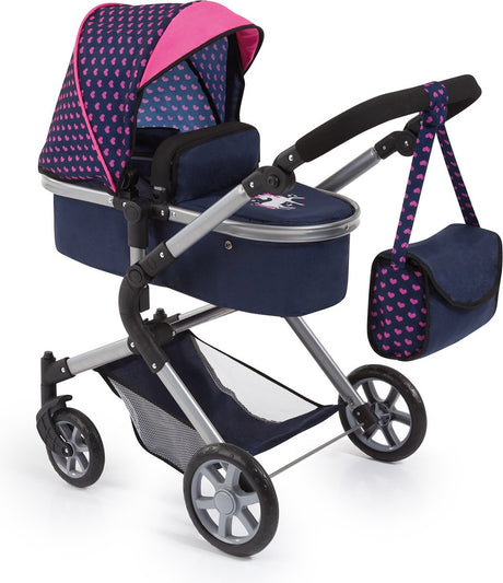 Bayer design - dukkevogn city neo - blå og pink