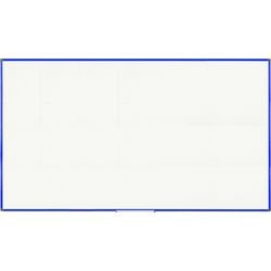 Whiteboard bi-office blå ramme, hvid, blå