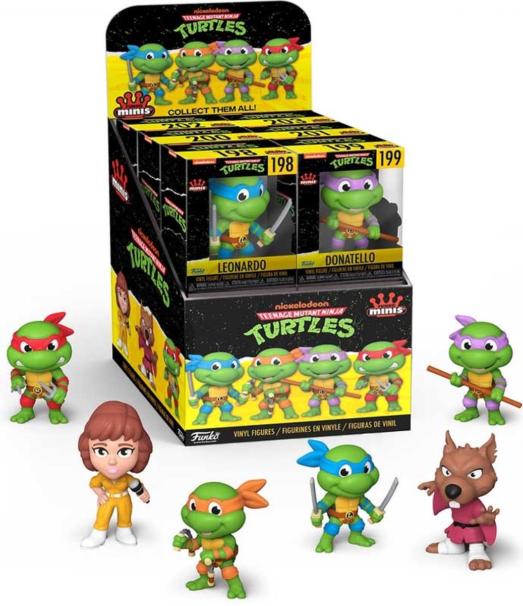 Funko mini vinyl figurer: tmnt assorteret.