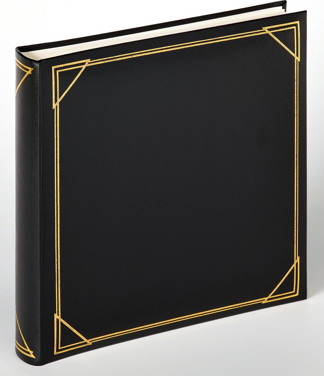 Walther mx-200-b standard - klassisk album - størrelse 30 x 30 cm - 100 hvide sider - sort