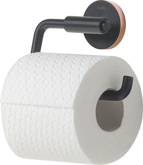 Tiger urban - toiletrulleholder uden klap - toiletrulleholder - uden boring - boring eller limning - sort
