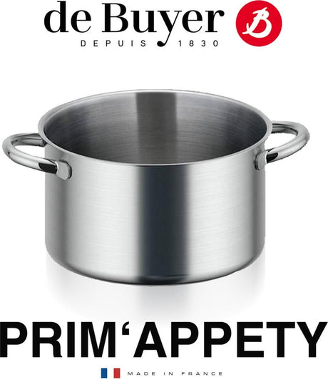 Debuyer de buyer prim'appety kogepande høj - ø 24cm - rustfrit stål