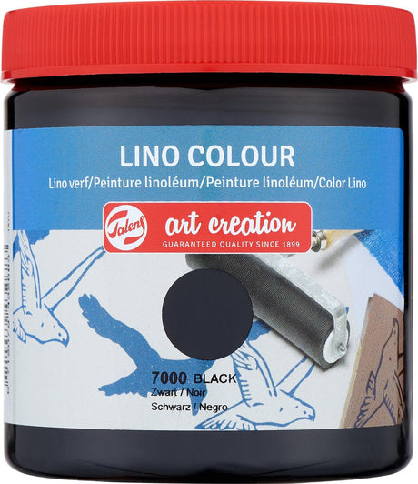 Talens art creation lino maling 250ml - sort - linoleum - blok print