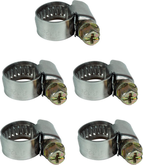 Einhell slangeklemmesæt 5 stk. 8 - 12 mm