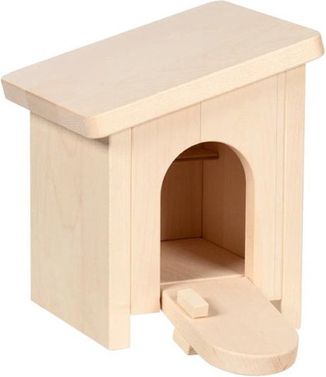 Holztiger lille stald, monteret. 16x15