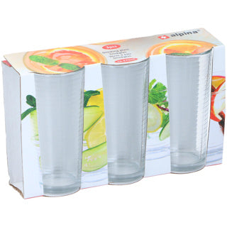 Alpina drikkeglas 270ml ã˜6,5x13,5cm sæt med 3 stk.