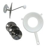 Metaltex gennemløbssigte 20 cm rustfrit stål hvid