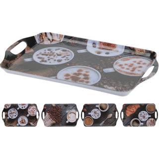 Melaminbakke 38x23cm 4 assorteret | 4 stk