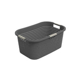 Rotho vasketøjskurv country 40l antracit