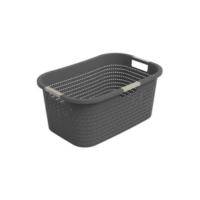 Rotho vasketøjskurv country 40l antracit