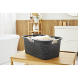 Rotho vasketøjskurv country 40l antracit