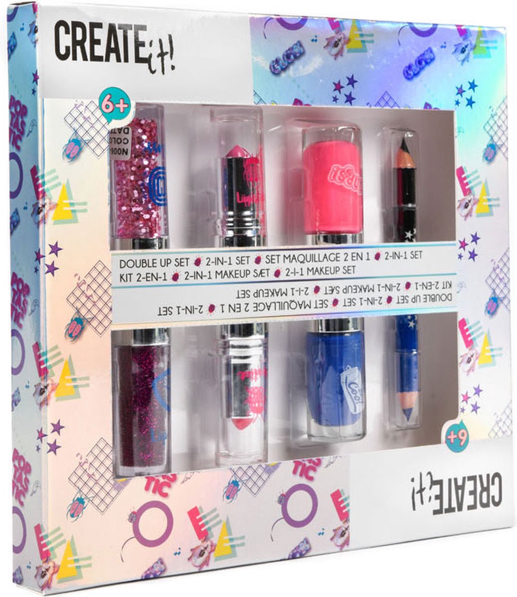 Opret det! poptastisk dobbeltsidet makeup sæt