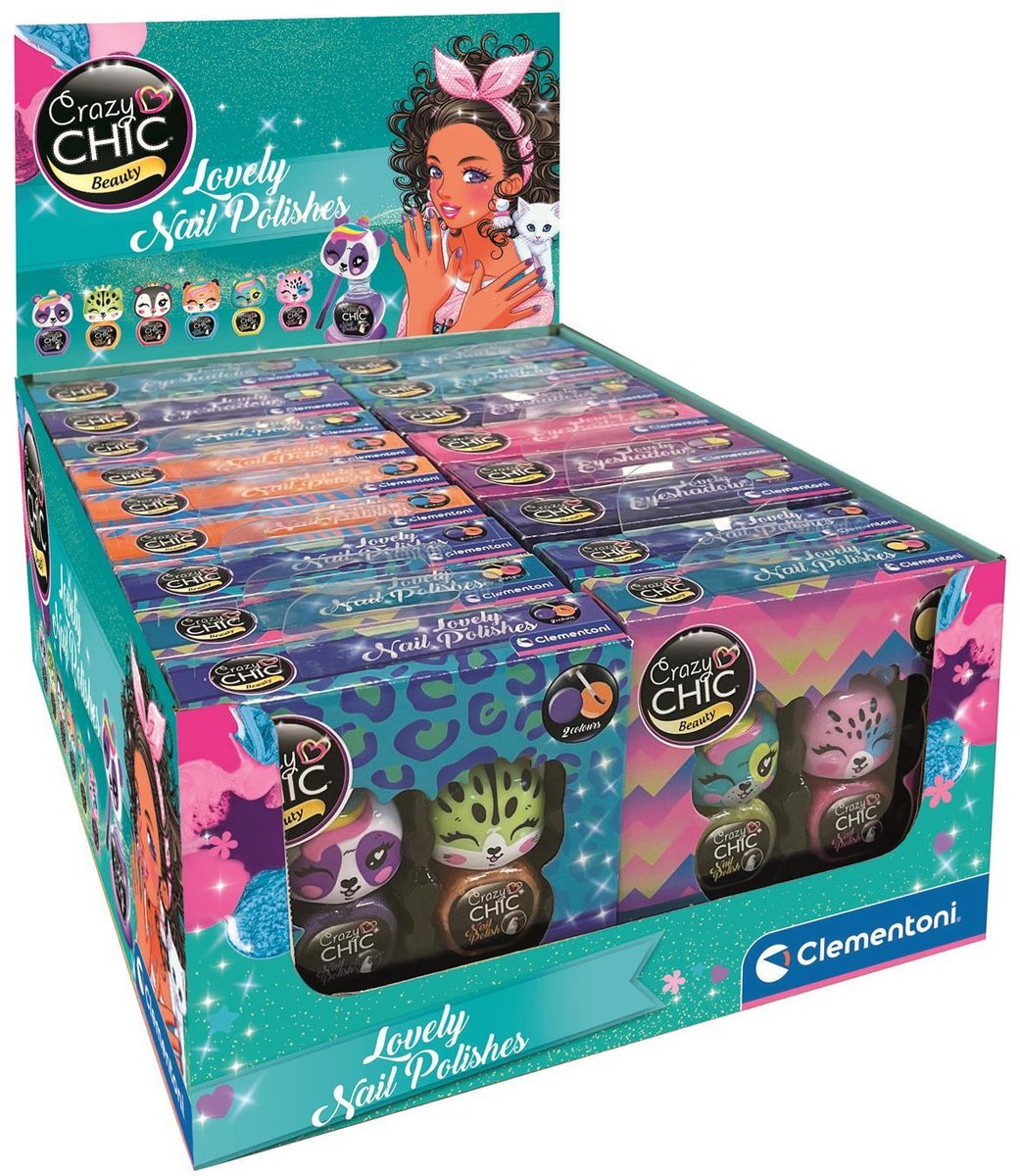 Clementoni crazy chic - neglelak dyr, 2 stk.