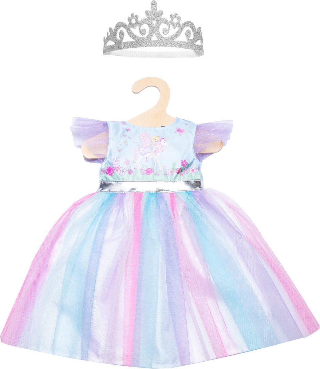 Heless Doll Dress-gebyr og enhjørning med krone, 28-35 cm
