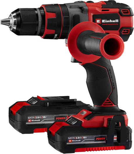 Einhell akku slagbore-/skruetrækker te-cd 18 li-i bl kit - power x-change - 18 v li-ion - med slagfunktion - 2 hastigheder - 60 nm - inkl. 2x 2,0 ah batteri og oplader